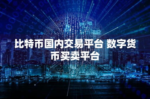比特币国内交易平台 数字货币买卖平台