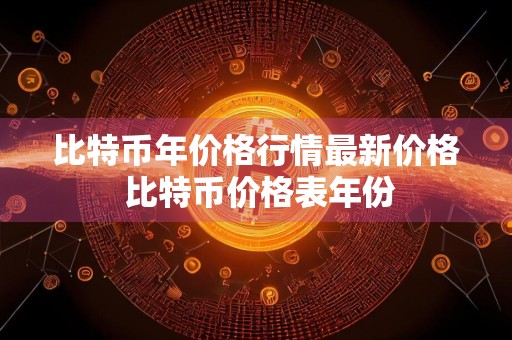 比特币年价格行情最新价格 比特币价格表年份