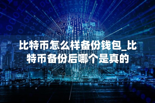 比特币怎么样备份钱包_比特币备份后哪个是真的