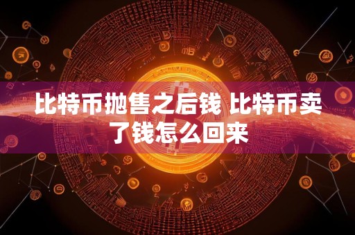 比特币抛售之后钱 比特币卖了钱怎么回来