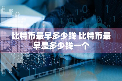 比特币最早多少钱 比特币最早是多少钱一个