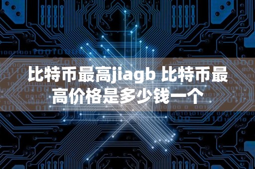 比特币最高jiagb 比特币最高价格是多少钱一个