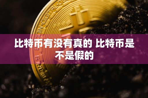 比特币有没有真的 比特币是不是假的