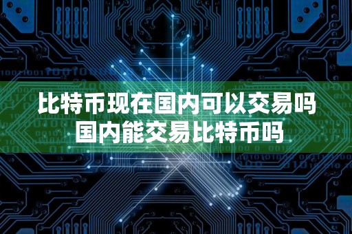 比特币现在国内可以交易吗 国内能交易比特币吗