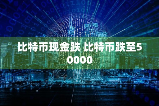 比特币现金跌 比特币跌至50000