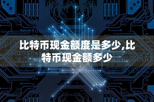 比特币现金额度是多少,比特币现金额多少