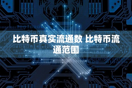 比特币真实流通数 比特币流通范围