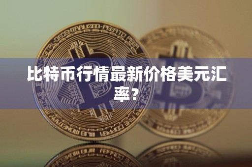 比特币行情最新价格美元汇率？