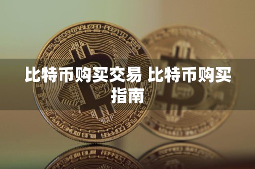 比特币购买交易 比特币购买指南