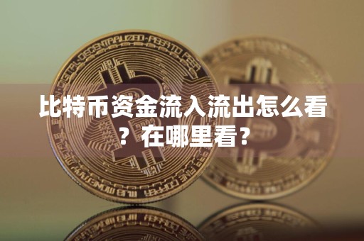 比特币资金流入流出怎么看？在哪里看？