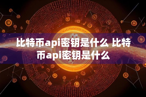 比特币api密钥是什么 比特币api密钥是什么