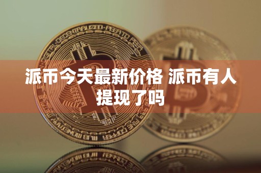 派币今天最新价格 派币有人提现了吗