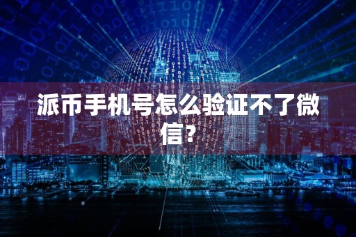 派币手机号怎么验证不了微信？