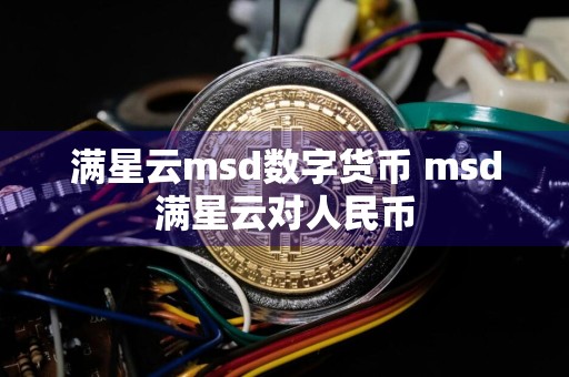 满星云msd数字货币 msd满星云对人民币