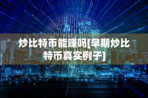 炒比特币能赚吗[早期炒比特币真实例子]