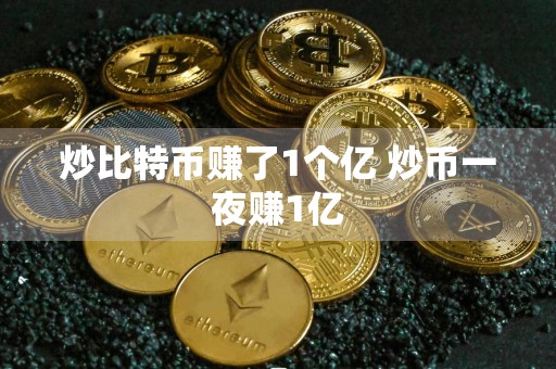 炒比特币赚了1个亿 炒币一夜赚1亿