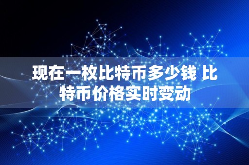 现在一枚比特币多少钱 比特币价格实时变动