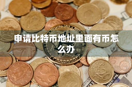 申请比特币地址里面有币怎么办
