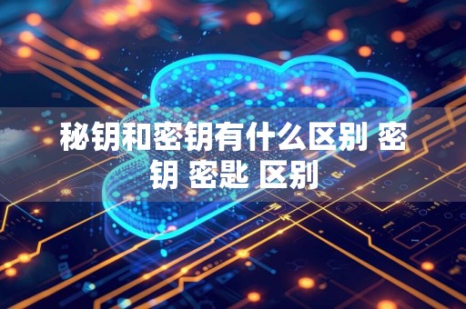 秘钥和密钥有什么区别 密钥 密匙 区别