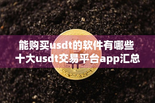 能购买usdt的软件有哪些 十大usdt交易平台app汇总