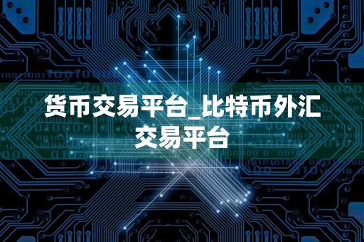 货币交易平台_比特币外汇交易平台
