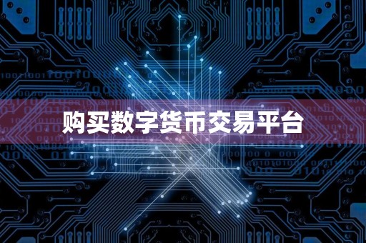 购买数字货币交易平台