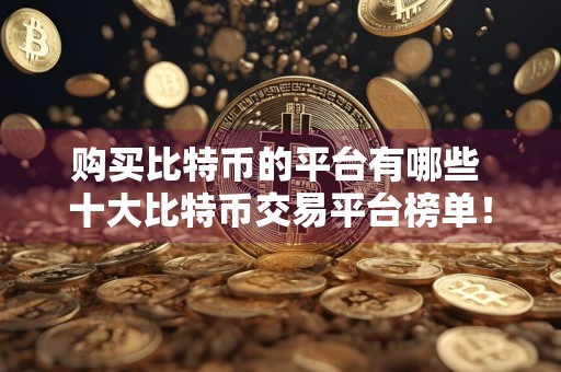 购买比特币的平台有哪些 十大比特币交易平台榜单！