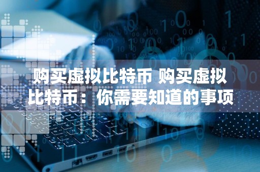 购买虚拟比特币 购买虚拟比特币:你需要知道的事项