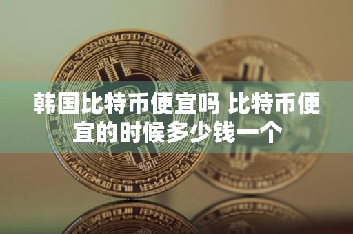 韩国比特币便宜吗 比特币便宜的时候多少钱一个
