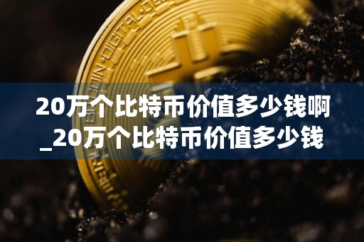 20万个比特币价值多少钱啊_20万个比特币价值多少钱