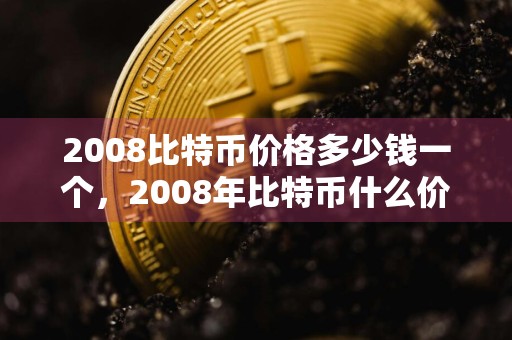 2008比特币价格多少钱一个，2008年比特币什么价格