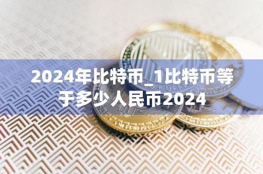 2024年比特币_1比特币等于多少人民币2024