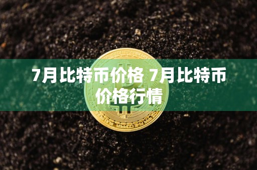 7月比特币价格 7月比特币价格行情