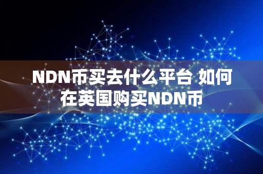 NDN币买去什么平台 如何在英国购买NDN币