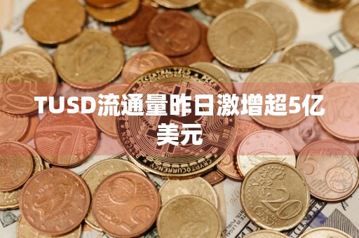 TUSD流通量昨日激增超5亿美元
