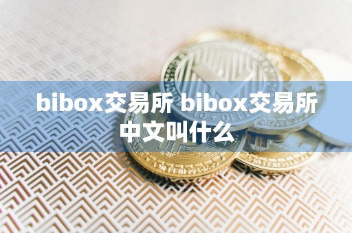 bibox交易所 bibox交易所中文叫什么