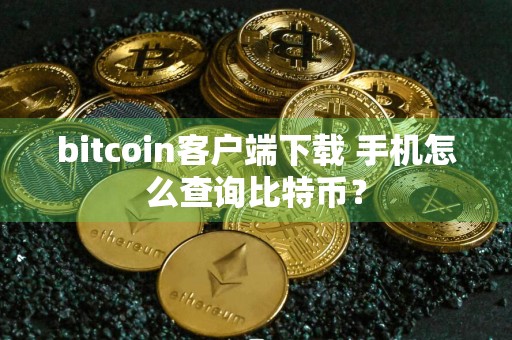 bitcoin客户端下载 手机怎么查询比特币？