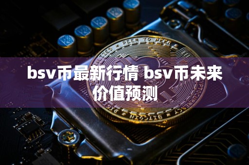 bsv币最新行情 bsv币未来价值预测