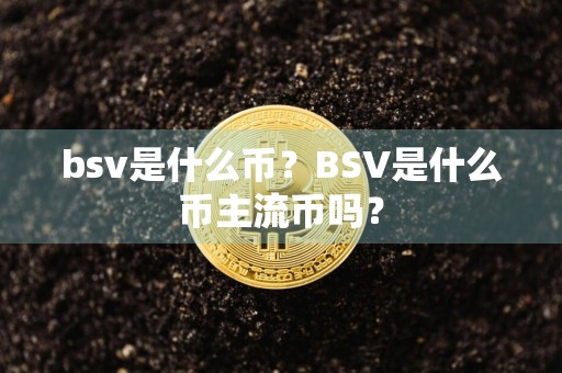 bsv是什么币？BSV是什么币主流币吗？