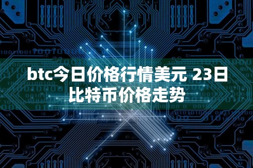 btc今日价格行情美元 23日比特币价格走势
