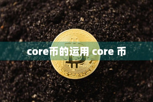 core币的运用 core 币