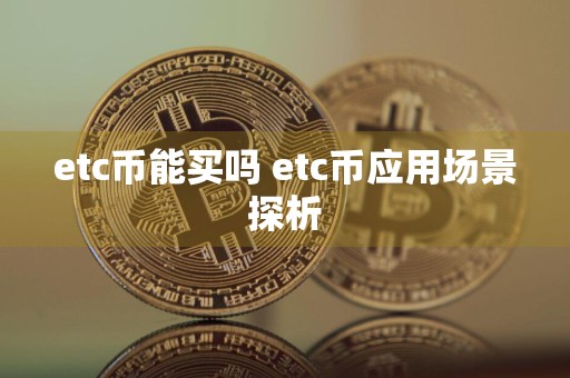 etc币能买吗 etc币应用场景探析