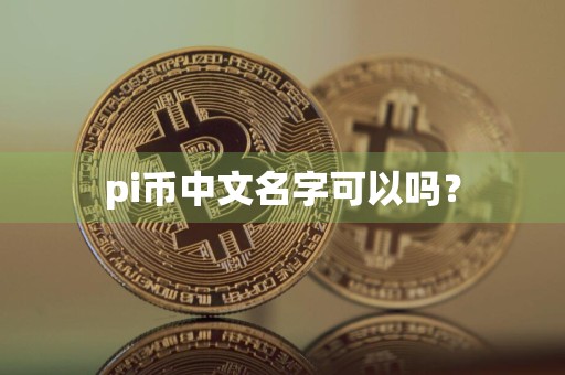pi币中文名字可以吗？