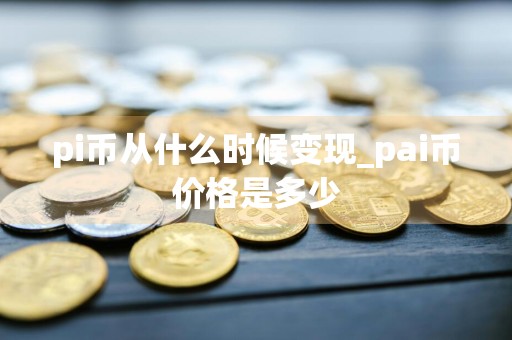 pi币从什么时候变现_pai币价格是多少