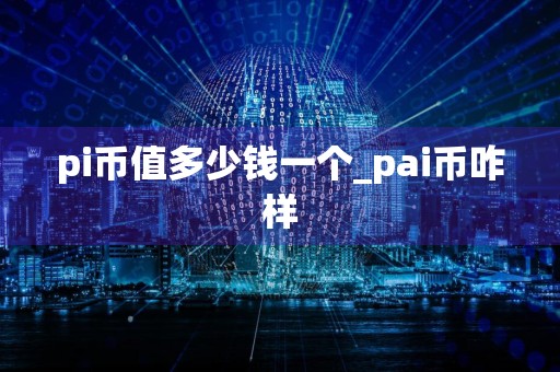 pi币值多少钱一个_pai币咋样