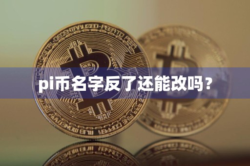pi币名字反了还能改吗？
