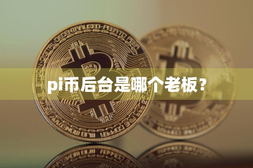 pi币后台是哪个老板?
