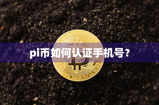 pi币如何认证手机号？