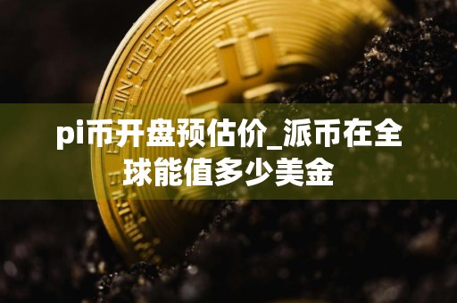 pi币开盘预估价_派币在全球能值多少美金
