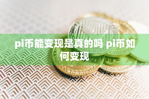 pi币能变现是真的吗 pi币如何变现